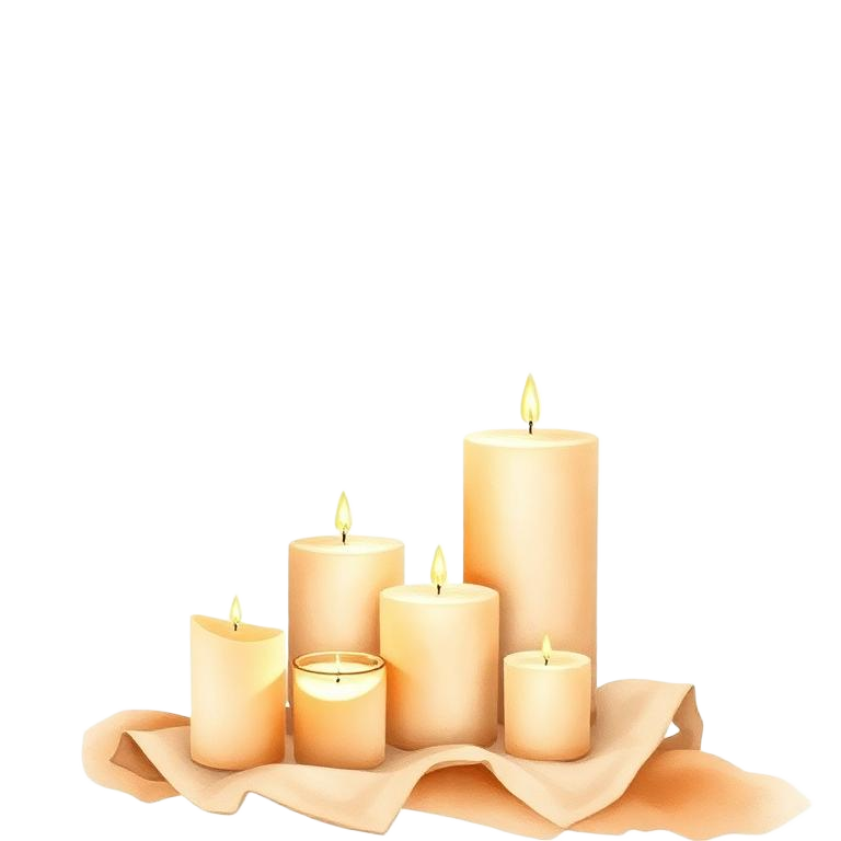 Rustic candles